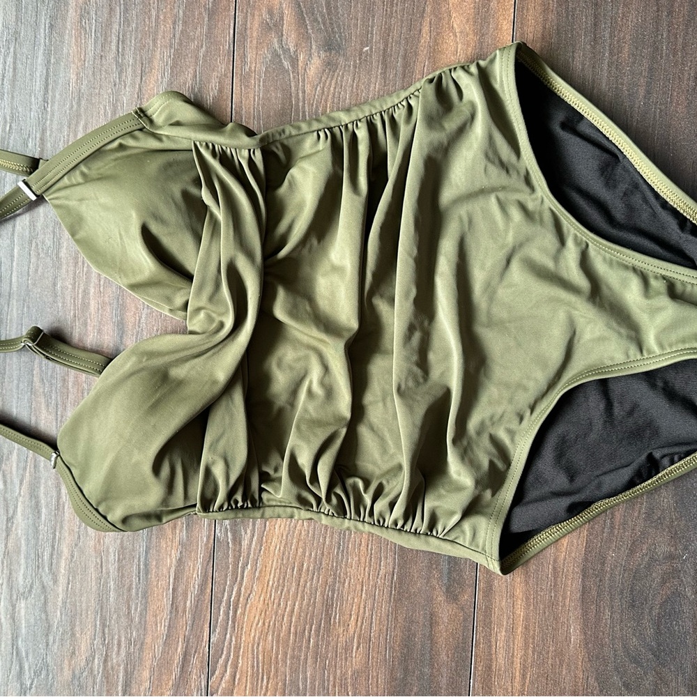 Calvin Klein Olive Green Swimsuit